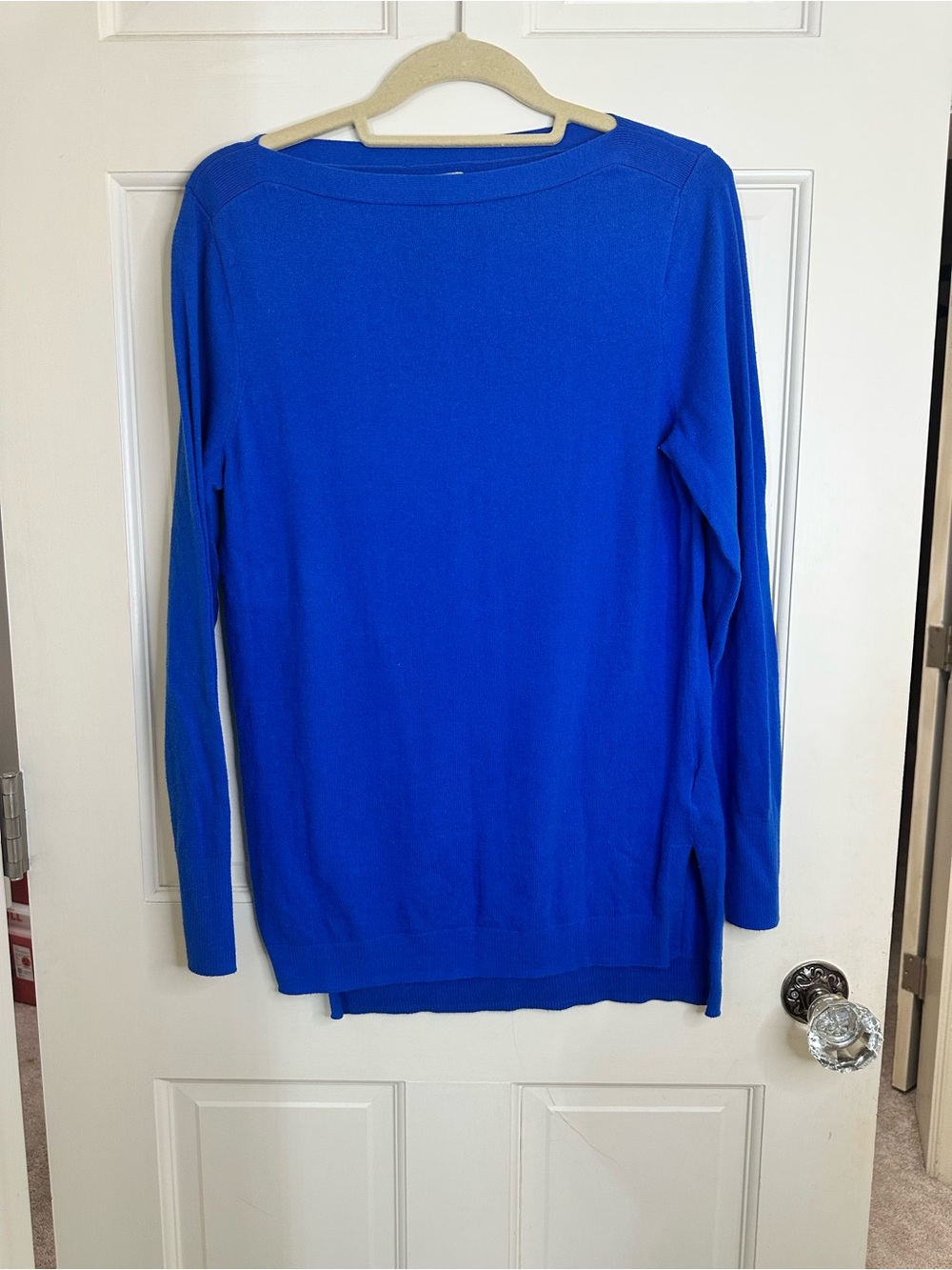 J. Crew Cobalt Boatneck Long Sleeve Sweater